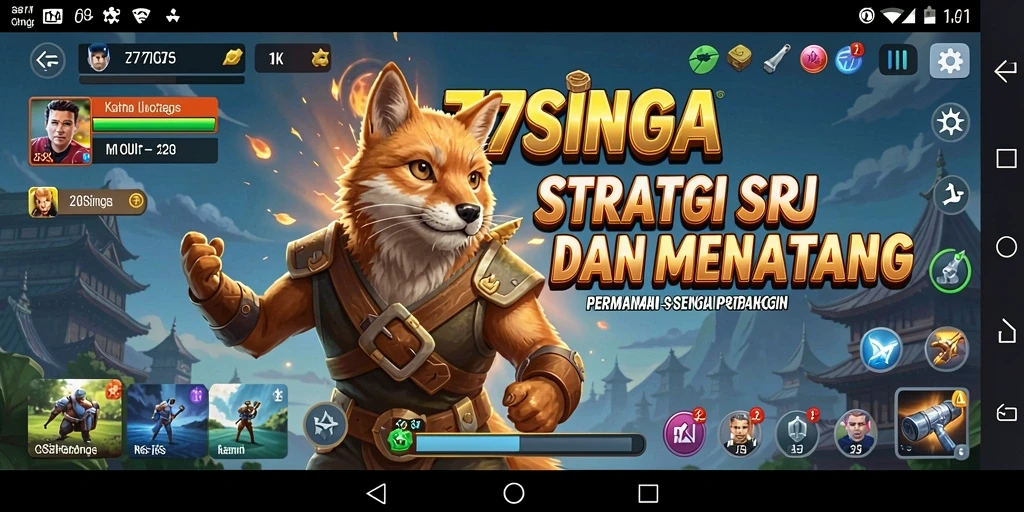 Tampilan gameplay seru dalam permainan 77SINGA yang penuh strategi.