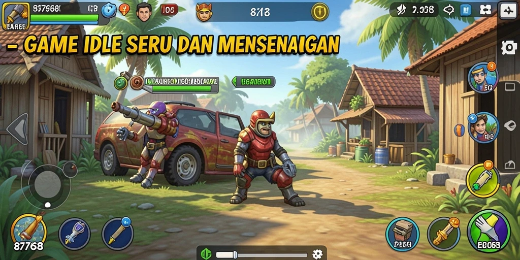 Tangkapan layar gameplay 8768 menampilkan aksi seru dalam genre Idle.