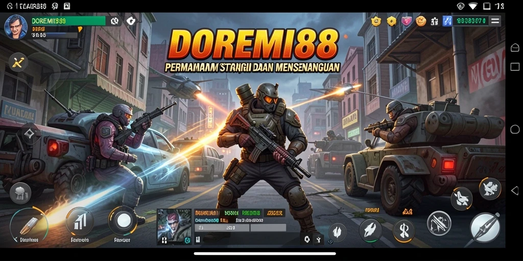 Screenshot DOREMI88 menunjukkan pertempuran strategi yang intens.