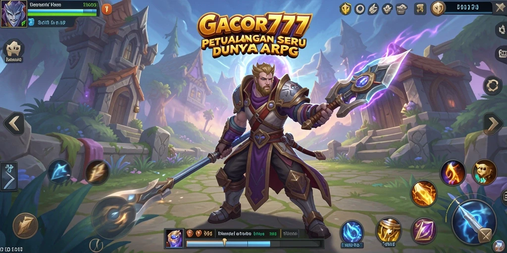 Screenshot gameplay GACOR777 menampilkan aksinya yang menegangkan dan karakter yang epik.