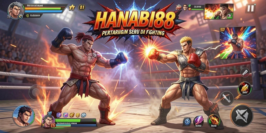 Gambaran aksi pertarungan yang memukau di HANABI88.