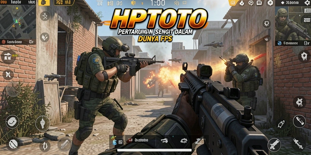 Tampilan gameplay HPTOTO yang mendebarkan dan penuh aksi FPS.