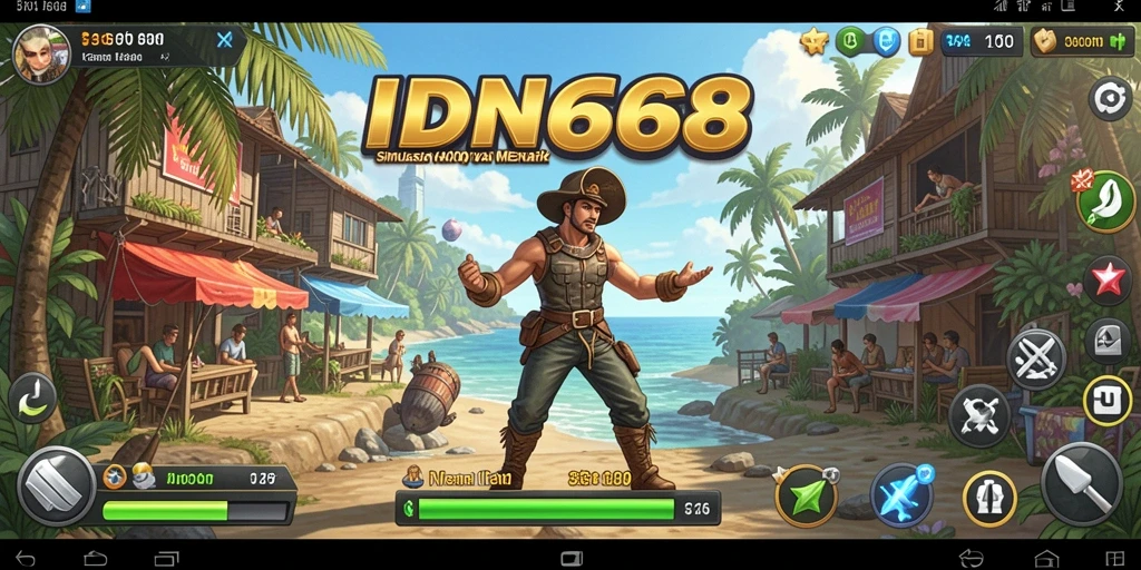 Tampilan menarik dari gameplay <strong>IDN668</strong> yang penuh dengan aktivitas simulasi.