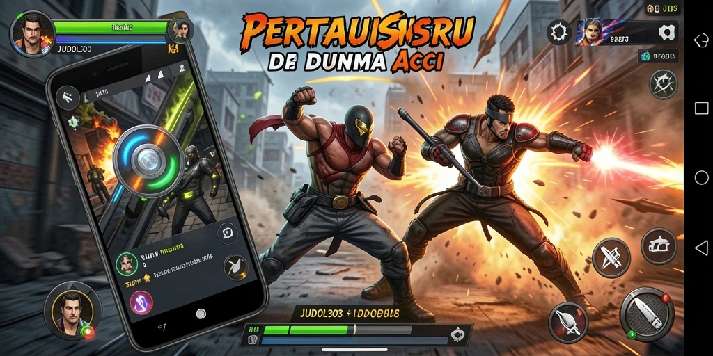 Tampilan aksion seru dalam gameplay JUDOL303.