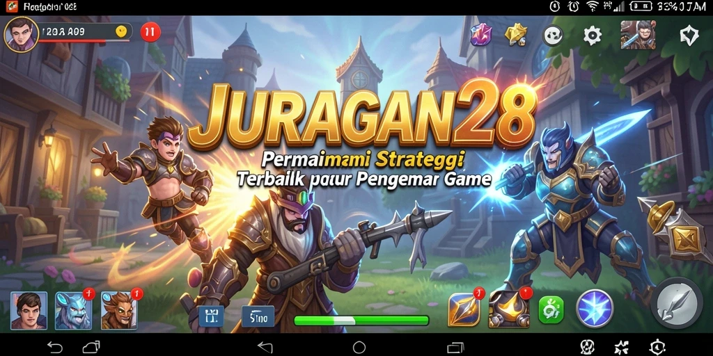Tampilan gameplay menegangkan dalam JURAGAN28 yang melibatkan strategi.
