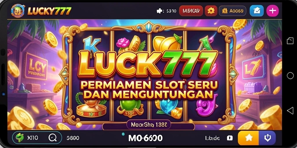 Tampilan gameplay menarik dari LUCKY777 dengan animasi slot yang memukau.