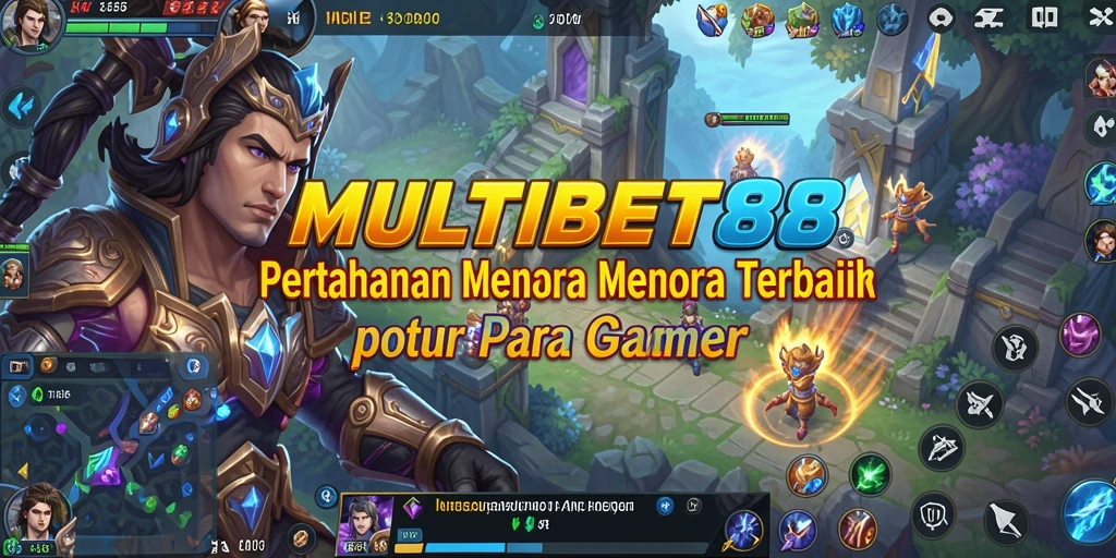 Tangkapan layar MULTIBET88 menampilkan aksi pertahanan menara yang intens.