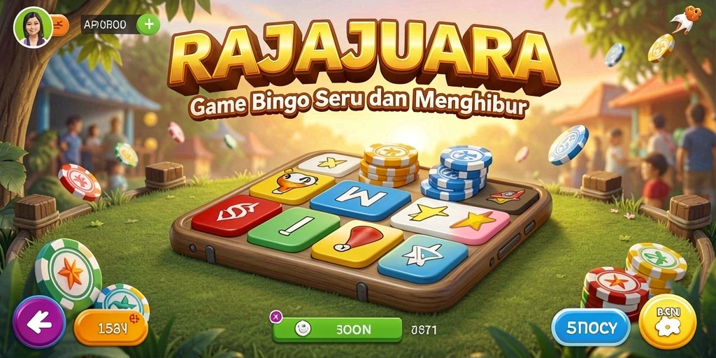 Tampilan gameplay menarik dari RAJAJUARA yang penuh warna.