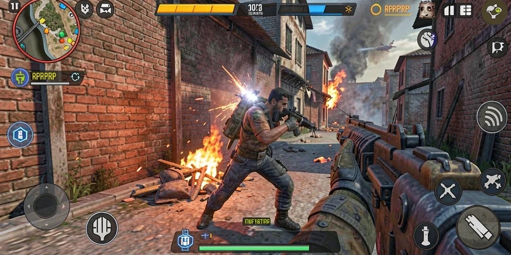 Tampilan gameplay seru RPRPRP yang menegangkan dan dinamis.