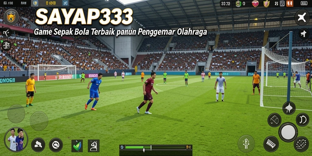 Tangkapan layar SAYAP33 menampilkan aksi menarik dalam pertandingan sepak bola.